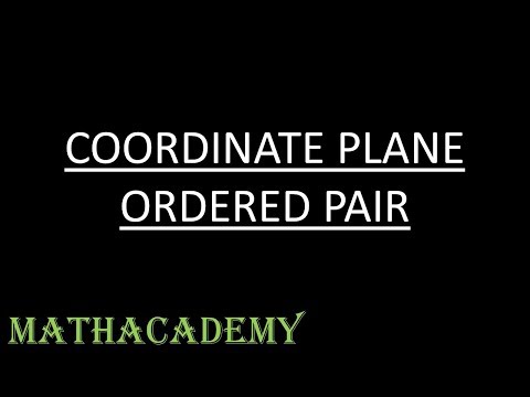 Coordinate plane ordered pairs | Coordinate Geometry 