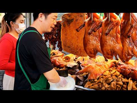 A Chinese man! He Selling Delicious Pork Chops - Cambodian Street Food