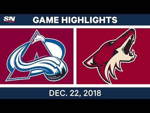 NHL Highlights | Avalanche vs. Coyotes - Dec 22, 2018