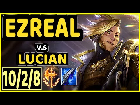 SARKIS (EZREAL) vs LUCIAN - 10/2/8 KDA BOTTOM ADC GAMEPLAY - BR Ranked MASTER