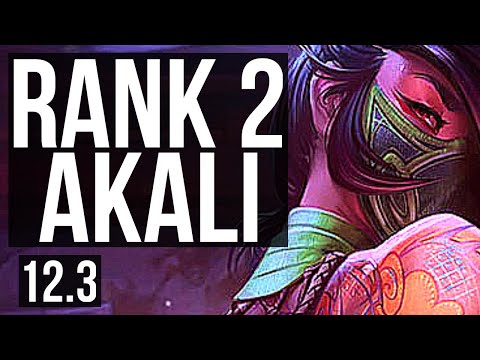 AKALI vs GRAGAS (TOP) (DEFEAT) | Rank 2 Akali, 9 solo kills, Godlike, Rank 14 | BR Challenger | 12.3