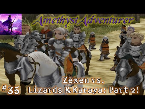 SUIKODEN III | PART 35 | WAR BATTLE WITH LIZARD CLAN AND KARAYA | PART 2!