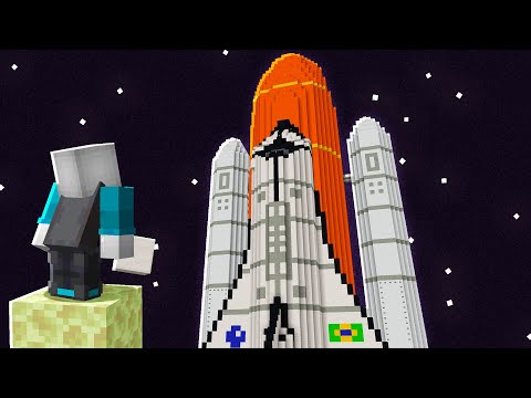 I BUILT A COLOSSAL ROCKET IN MINECRAFT - STONKSCRAFT 2