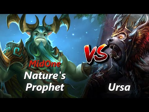 MidOne offlane Nature's Prophet vs Ursa/Silencer | First 10 minutes