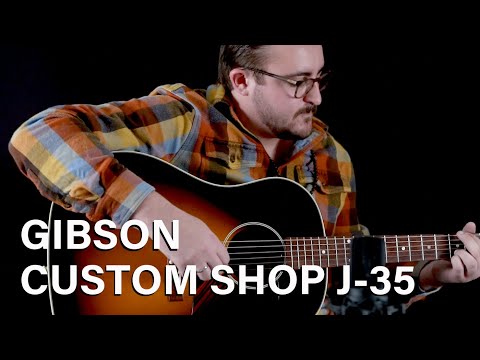 Gibson 2010 Custom Shop J-35, Adirondack Spruce, Mahogany - VIDEO image 13