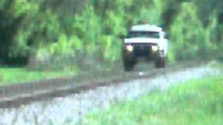 preview picture of video 'UP Ellis on the Pana Sub!! (05/01/2011) Hi-rail truck!!'