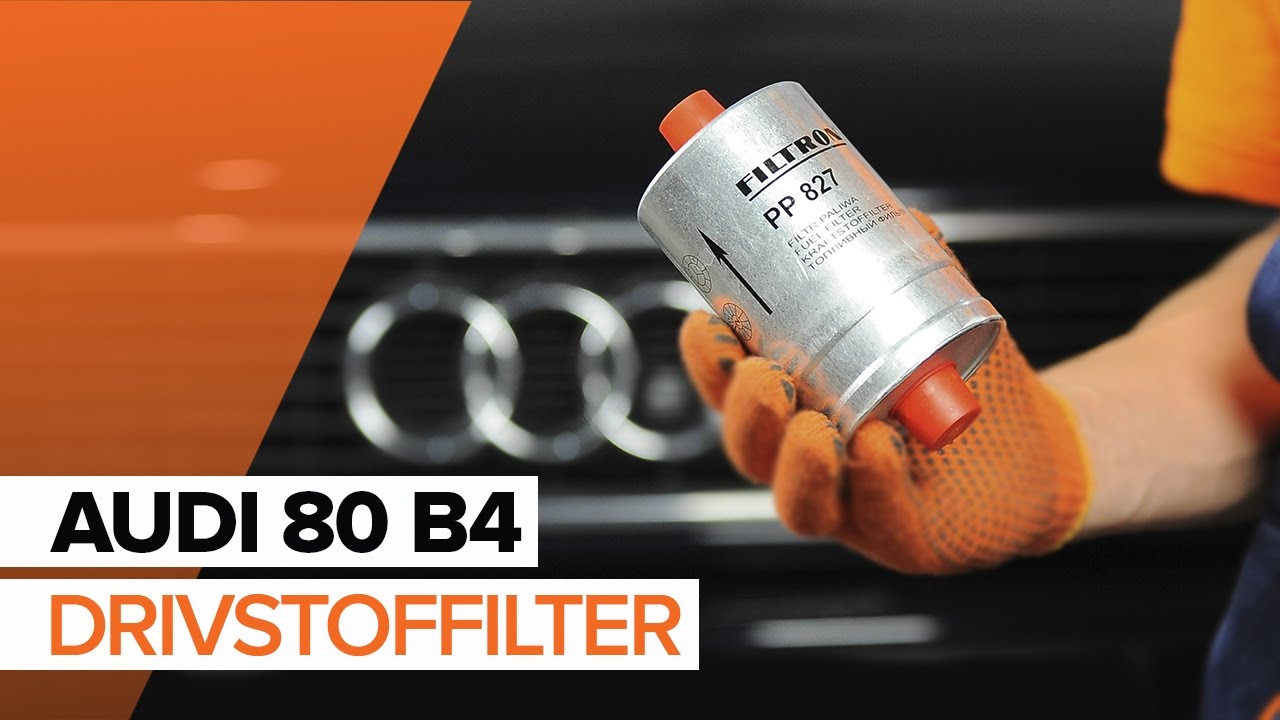 Slik bytter du drivstoffilter på en Audi 80 B4 – veiledning