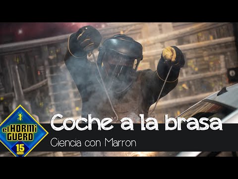 Coche a la brasa fundida, el peligroso experimento de Marron emulando la lava - El Hormiguero