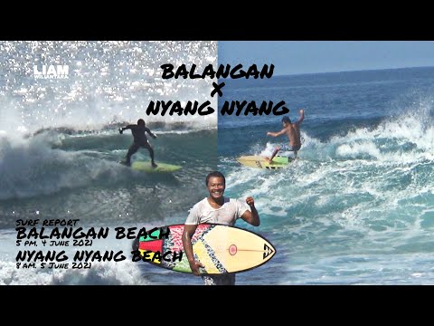 SUNSET at BALANGAN Beach & SUNRISE at NYANG NYANG Beach || Bali Surf Report 4 & 5 June 2021