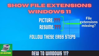 How to Show/Enable File Extensions In Windows 11