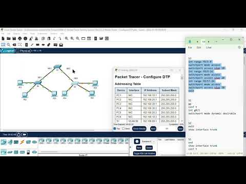 3.5.5 Packet Tracer - Configure DTP