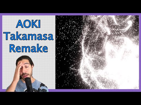 Audio Reactive Particle System Visuals from AOKI Takamasa Remake in Max/MSP