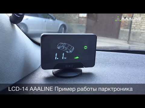 Миниатюра изображения товара Парковочный радар AAALine LCD-14 (белый)