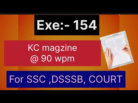 Transcription no 154 @ 90 wpm ! Sir Kailash chandra! Shorthand dictation ✍️