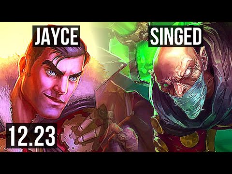 JAYCE vs SINGED (TOP) | 10/1/7, 1.5M mastery, 800+ games, Legendary | KR Master | 12.23