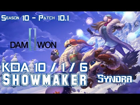 DWG Showmaker SYNDRA vs ORIANNA Mid - Patch 10.1 KR Ranked