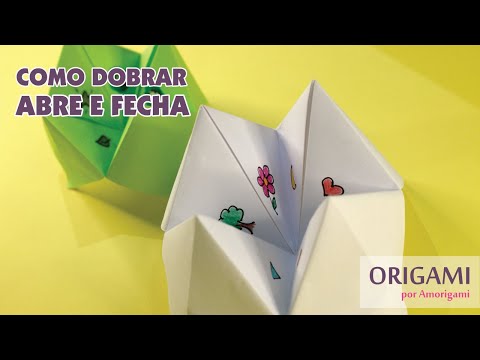 HOW TO MAKE ORIGAMI OPEN AND CLOSE #OpenClose #ChildhoodGames #ComeCome