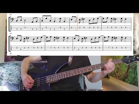 R.E.M. Driver 8 Bass Cover With Play Along Tab