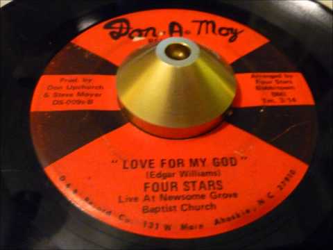 four stars - 'love for my god' north carolina gospel 45 on don-a-moy