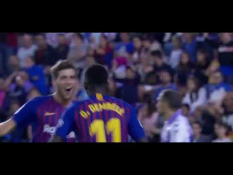 Goal | Ousmane Dembele | Real Valladolid  Vs Barcelona 2018/19