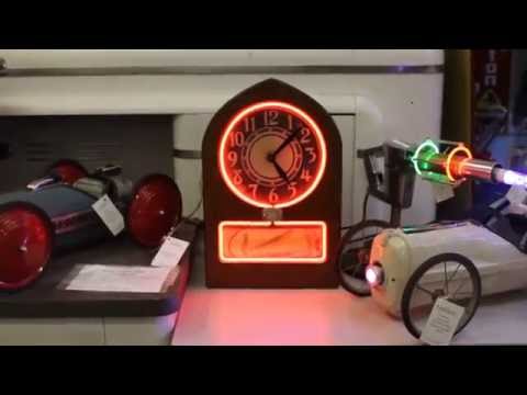 Vintage Neon Clock with Rotating Display Coca Cola Rare Telechron Motored Ad