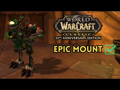 How I Got My EPIC Mount at Lvl 60 in WoW Classic Fresh