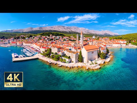 Krk Island Croatia 4K Walking Tour 2024