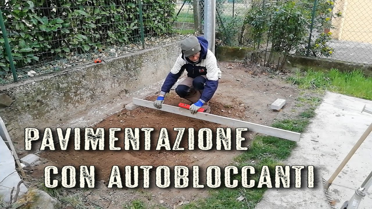 Pavimentazione esterna con autobloccanti | Posa autobloccanti | Come posare autobloccanti