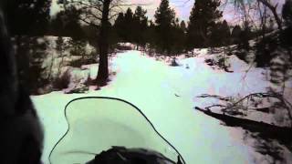 preview picture of video 'First Snowmobile Helmet Cam Ride.avi'