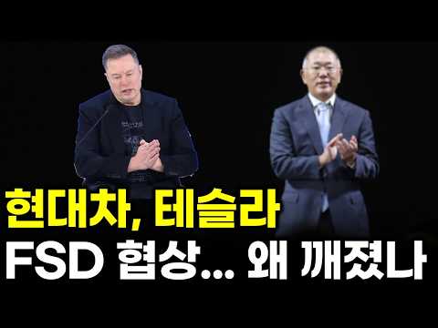 현대차는 왜 테슬라 FSD를 선택하지 않았나? 결국 안 된 이유