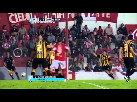 Gol de González Bordón (E/C). Instituto 2 - Santamarina 1. Fecha 31. Primera B Nacional 2015. FPT.