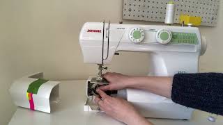 How to Thread a Mechanical Sewing Machine (Janome 2212)