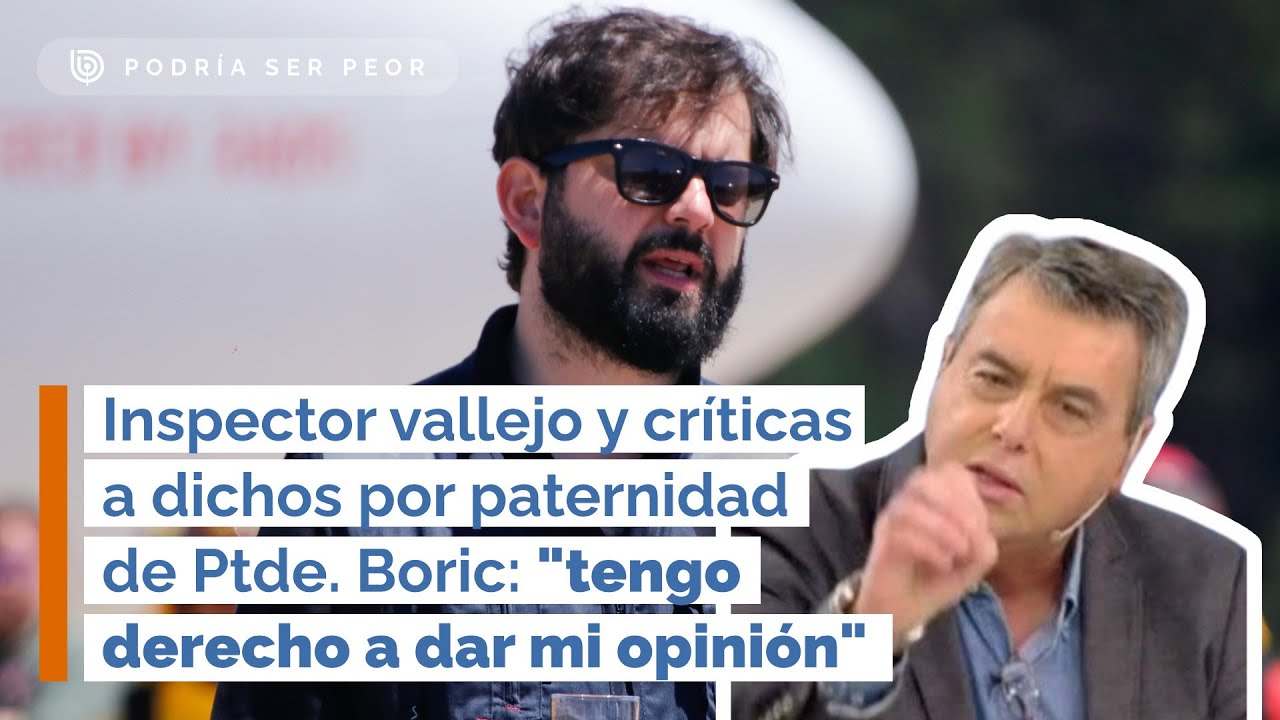 Inspector vallejo y dichos por paternidad de Ptde. Boric: "tengo derecho a dar mi opinión"
