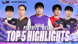 TOP 5 | Wild Rift League-Asia 2 | Week 1 of the Playoffs