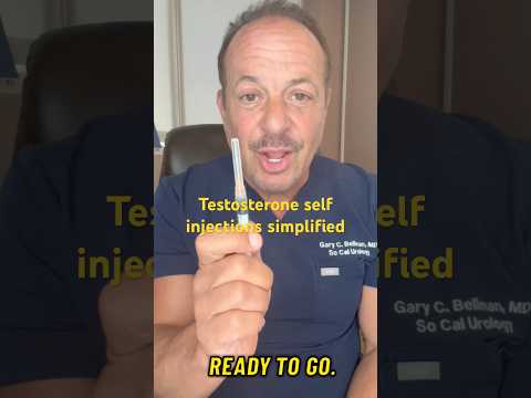Testosterone self -injections simplified by Dr Gary Bellman #trt #testosteroneinjections #trt1 #fyp