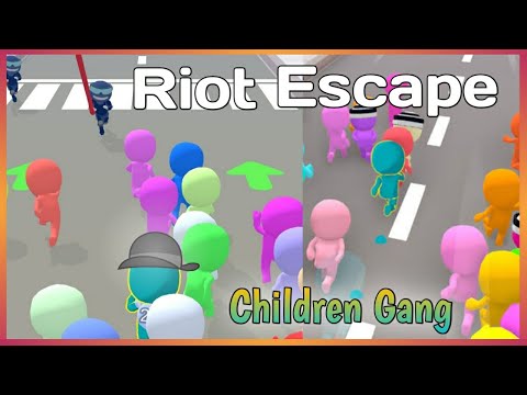 FUNNY CHILDRENS GANG ESCAPE | RIOT ESCAPE
