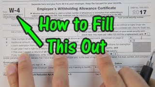 How to Fill Out Your W4 Tax Form