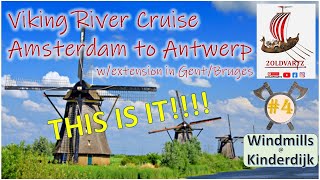 Viking River Cruise Video #4 - Amsterdam to Antwerp 10/3/2023 - Kinderdijk
