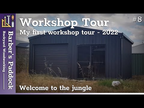Workshop Tour 2022 - Shed in a field of dreams and long grass
