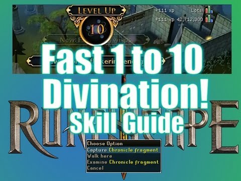 RuneScape Divination level 1 to 10 Skill Guide!
