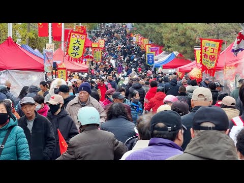 Through Northeast China's Longest Morning Market ｜ A Winter Food Tour