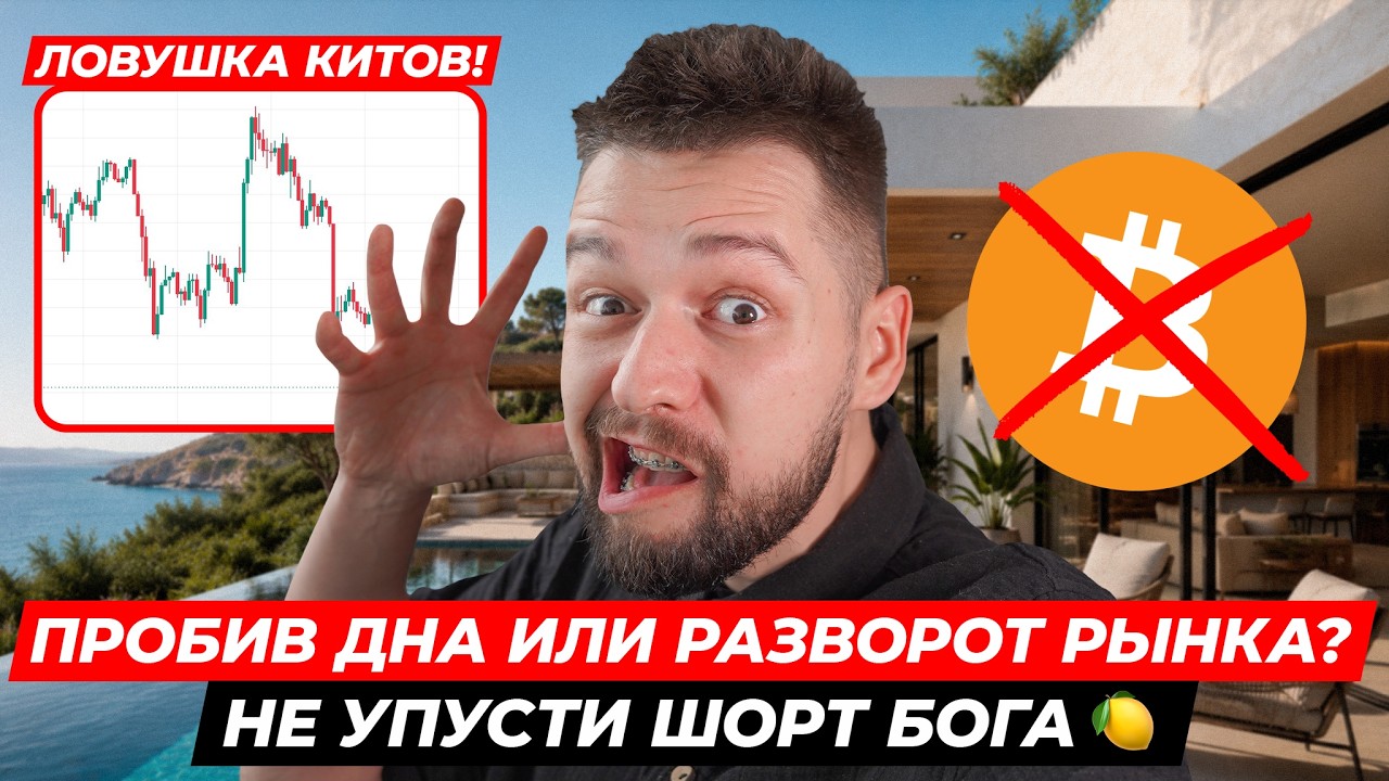 🚨BTC: Киты СТАВЯТ ЛОВУШКУ! Пробив Дна или РАЗВОРОТ?