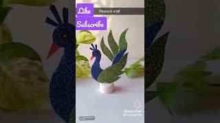Download lagu DIY Peacock 🦚 Craft by glitter sheet #shorts #shortvideo #glitter #craft #project ....... mp3