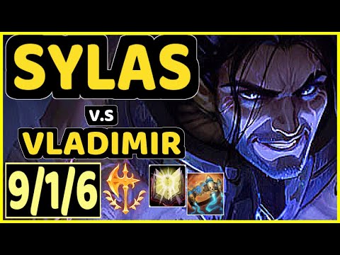 PEKIN WOOF (SYLAS) vs VLADIMIR - 9/1/6 KDA MID GAMEPLAY - NA Ranked GRANDMASTER