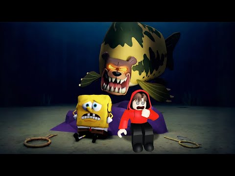 Yuta, Mio Dan Baby Celine Bertahan Bareng Popo Dan Mimi Di Rumah Spongebob || ROBLOX