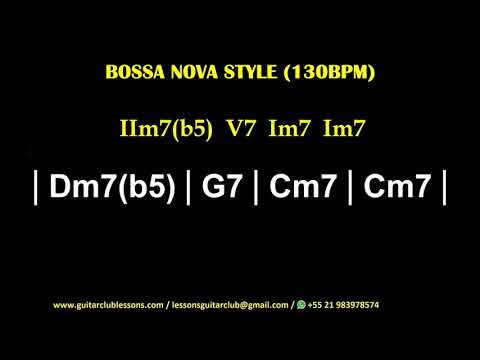 Dm7(b5) G7 Cm7 Cm7 - Bossa Nova