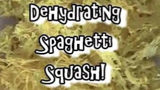 Dehydrating Spaghetti Squash