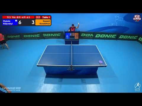 01:00 Mykola Halynskyi 3 - 2  Nazarii Kovalchuk West 5 WIN CUP 09.10.2022 | TABLE TENNIS WINCUP
