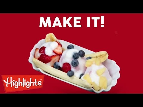 Valentine's Watermelon Banana Split | Kids Make It! | Recipes for Kids Videos | Highlights - Kingdom Kids Zone, Little Learners - Highlights Kids