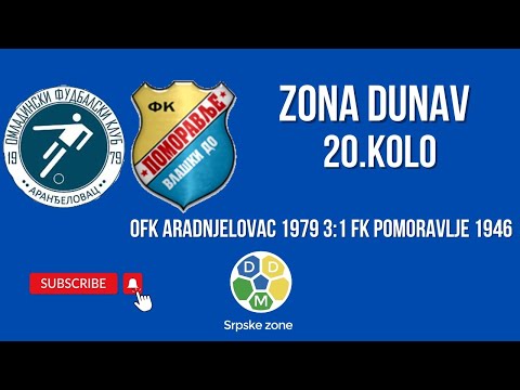 Zona Dunav 20. Kolo OFK Arandjelovac 1979 3:1 FK Pomoravlje 1946